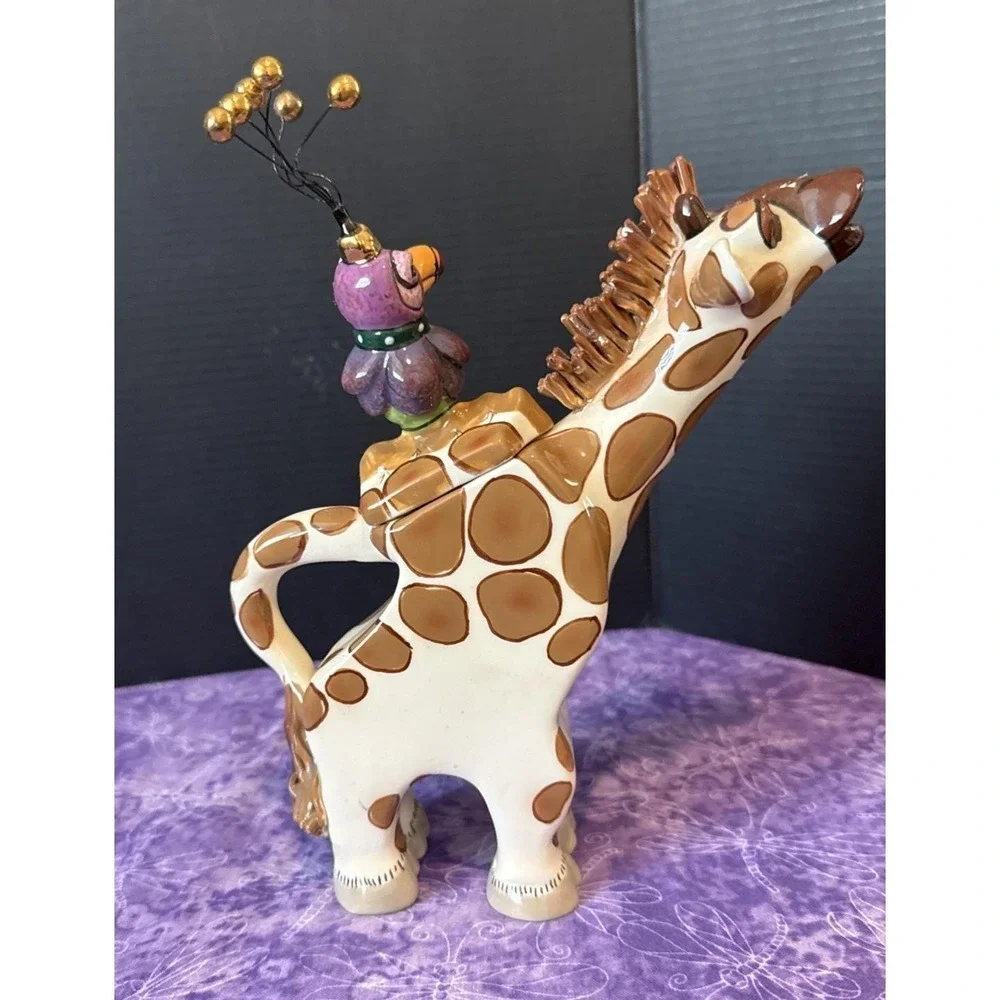 SWAK Lynda Corneille Hager The Giraffe Flossie Teapot Vintage Whimsical‎ READ